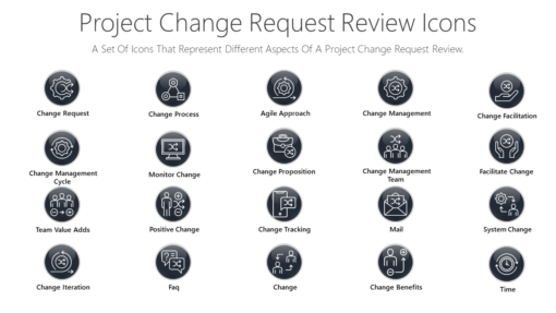 PDI28 Project Change Request Review Icons-pptinfographics