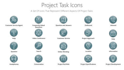 PDI42 Project Task Icons-pptinfographics