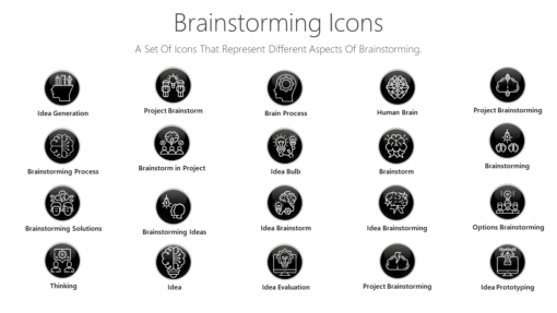 PDI52 Brainstorming Icons-pptinfographics