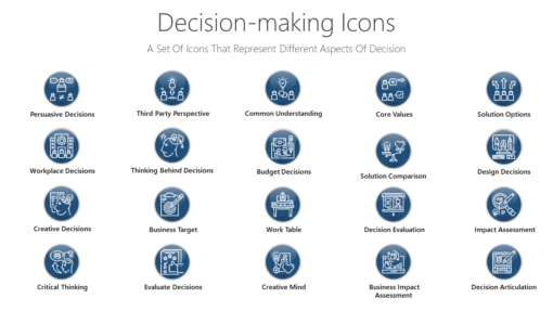 PDI55 Decision making Icons-pptinfographics