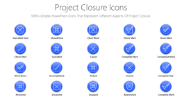 Project Closure Icons