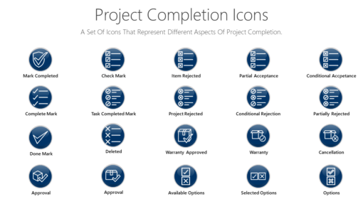 PDI58 Project Completion Icons-pptinfographics