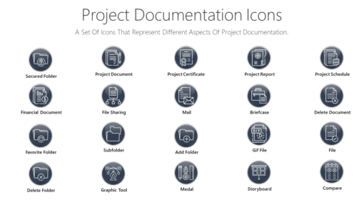 PDI62 Project Documentation Icons-pptinfographics
