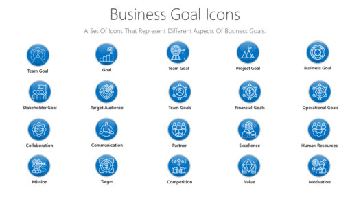 PDI64 Business Goal Icons-pptinfographics