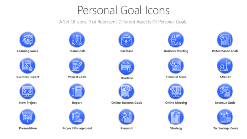 PDI65 Personal Goal Icons-pptinfographics