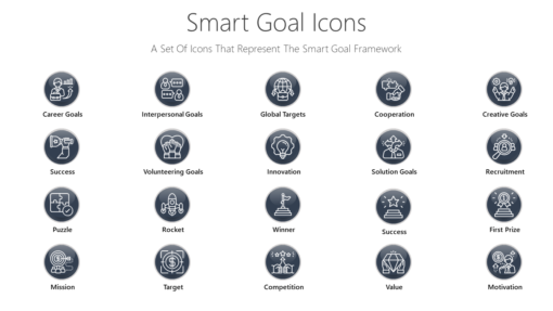 PDI68 Smart Goal Icons-pptinfographics