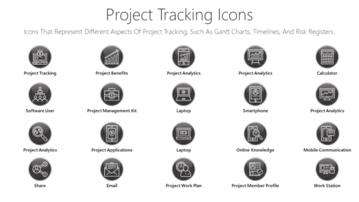 PDI8 Project Tracking Icons-pptinfographics