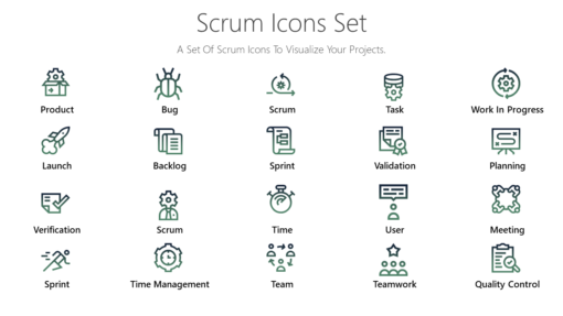 PME25 Scrum Icons Set-pptinfographics