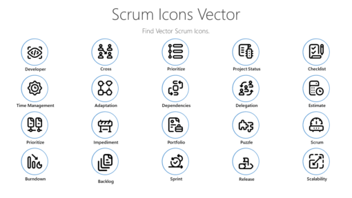 PME31 Scrum Icons Vector-pptinfographics