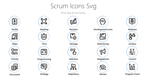 PME32 Scrum Icons Svg-pptinfographics