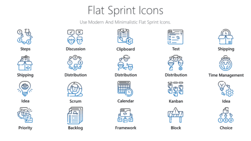 PME37 Flat Sprint Icons-pptinfographics