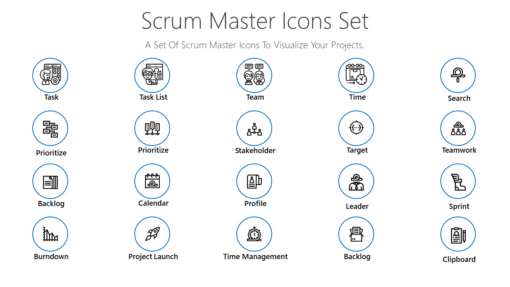 PME46 Scrum Master Icons Set-pptinfographics