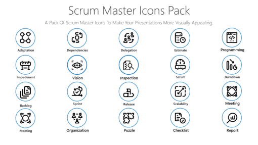 PME48 Scrum Master Icons Pack-pptinfographics