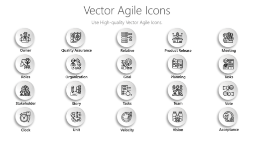 PME4 Vector Agile Icons-pptinfographics