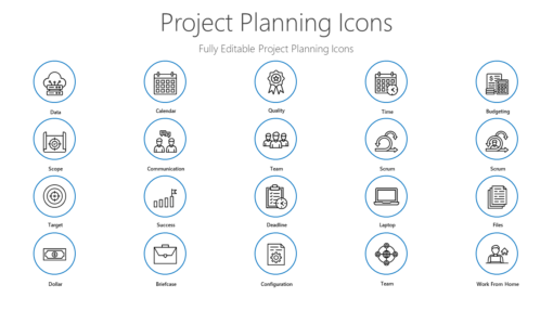 PME56 Project Planning Icons-pptinfographics