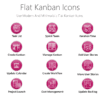 PME64 Flat Kanban Icons-pptinfographics