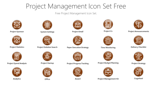 PMI16 Project Management Icon Set Free-pptinfographics