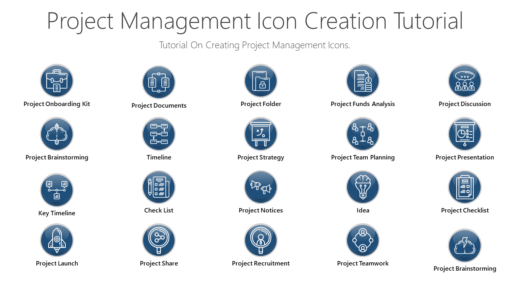 PMI20 Project Management Icon Creation Tutorial-pptinfographics