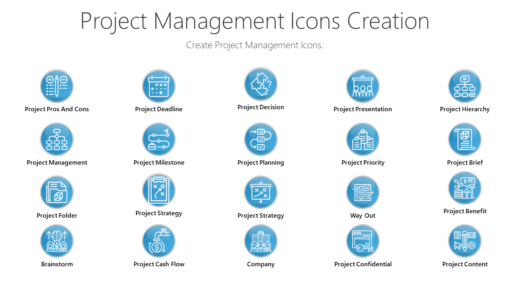 PMI30 Project Management Icons Creation-pptinfographics