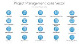 Project Management Icons Vector