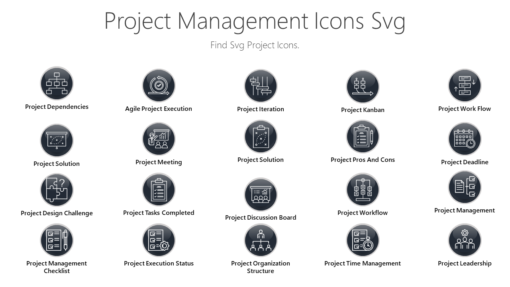 PMI35 Project Management Icons Svg-pptinfographics