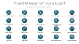 Project Management Icons Clipart