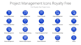 Project Management Icons Royalty Free