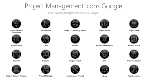PMI39 Project Management Icons Google-pptinfographics
