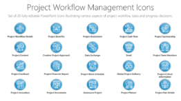 Project Workflow Management Icons