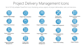 Project Delivery Management Icons