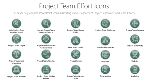 PMI52 Project Team Effort Icons-pptinfographics