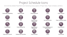 Project Schedule Icons