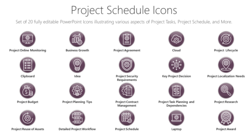 PMI58 Project Schedule Icons-pptinfographics