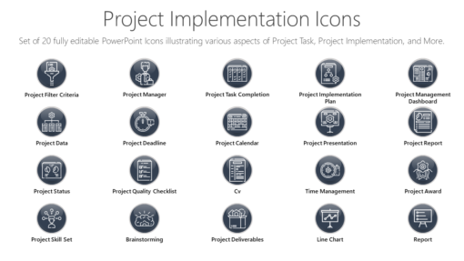 PMI62 Project Implementation Icons-pptinfographics