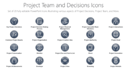Project Team and Decisions Icons