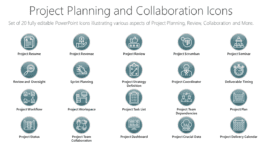Project Planning and Collaboration Icons