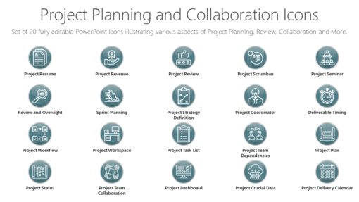 PMI67 Project Planning and Collaboration Icons-pptinfographics