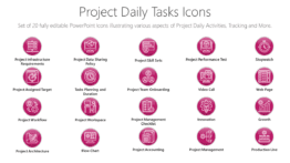 Project Daily Tasks Icons