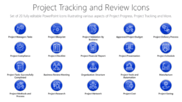 Project Tracking and Review Icons