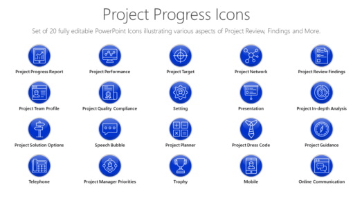 PMI85 Project Progress Icons-pptinfographics