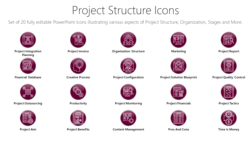 PMI88 Project Structure Icons-pptinfographics