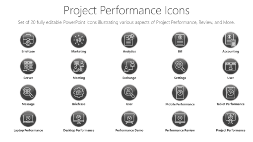 PMI90 Project Performance Icons-pptinfographics