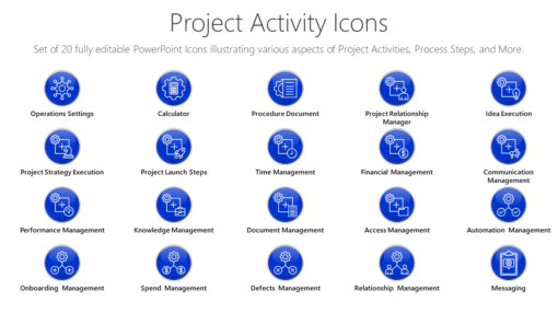 PMI95 Project Activity Icons-pptinfographics