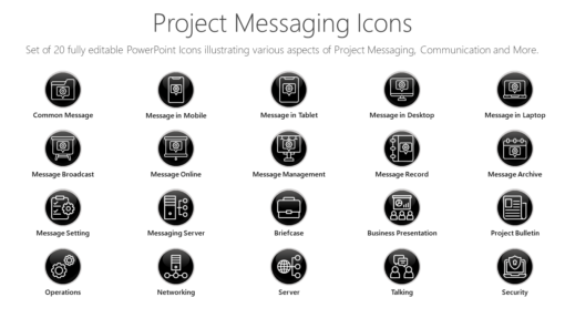 PMI96 Project Messaging Icons-pptinfographics