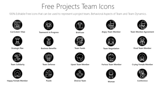 PSI10 Free Projects Team Icons-pptinfographics