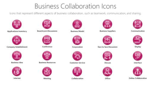 PSI16 Business Collaboration Icons-pptinfographics