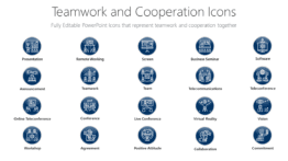 Teamwork and Cooperation Icons