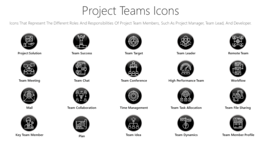 PSI1 Project Teams Icons-pptinfographics