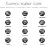 PSI20 Communication Icons-pptinfographics