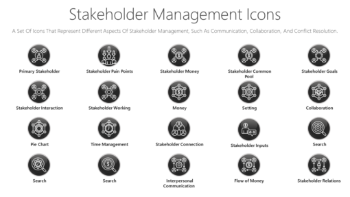 PSI28 Stakeholder Management Icons-pptinfographics